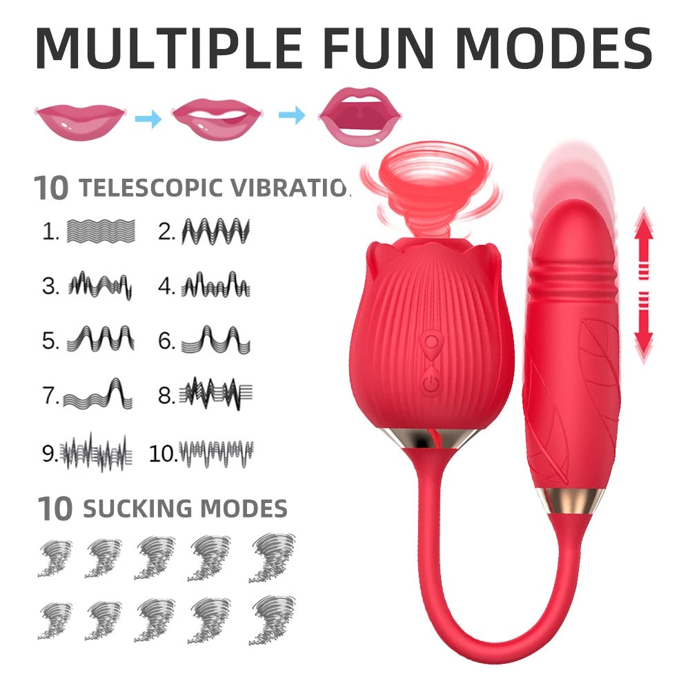 Rose DeluxXxe (Thrusting Rose Toy)